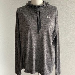 Grey UA Hooded DrI-fit Sweatshirt